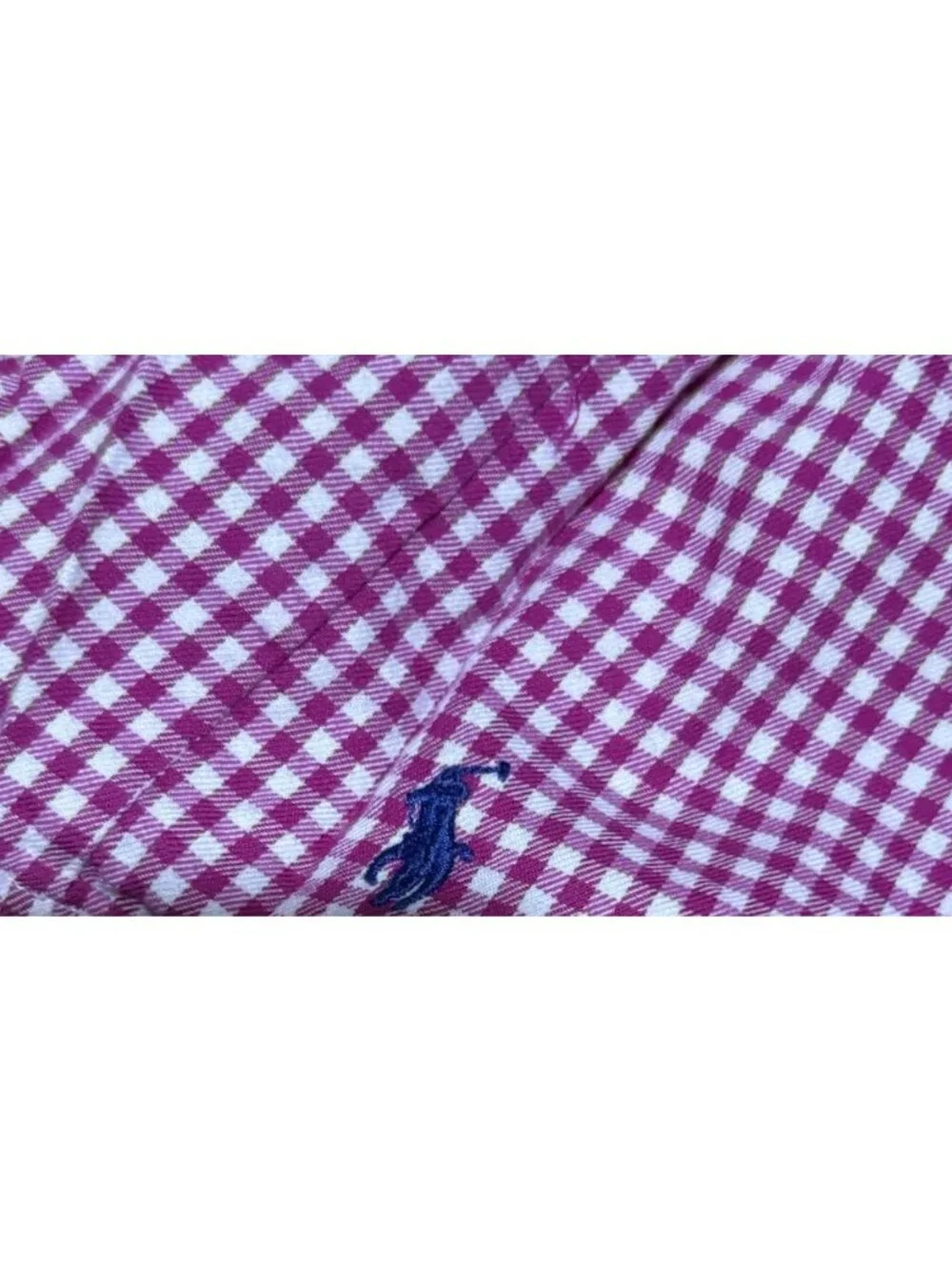 Ralph Lauren Baby Girls Pink Gingham Pony Logo Fit & Flare Dress - 3 Months